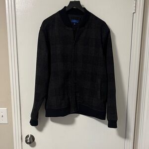 Apt. 9 Men's Black Checkered Bomber Jacket